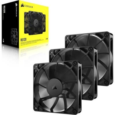 Pack de 3 ventilateurs PWM 120mm - CORSAIR - RS120 - Refroidissement optimal
