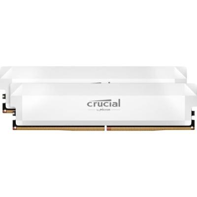 Kit RAM DDR5 PRO Crucial 64Go - Overclocking Edition - Blanc