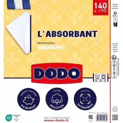 Protégez votre matelas avec ce protège-matelas absorbant - 140x190 cm - Polyester Protégez votre matelas avec ce protège-matelas absorbant - 140x190 cm - Polyester
