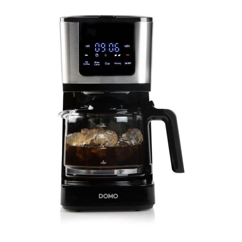 Cafetière filtre DOMO DO733K 900W - 4 à 10 tasses - Noir