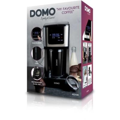 Cafetière filtre DOMO DO733K 900W - 4 à 10 tasses - Noir