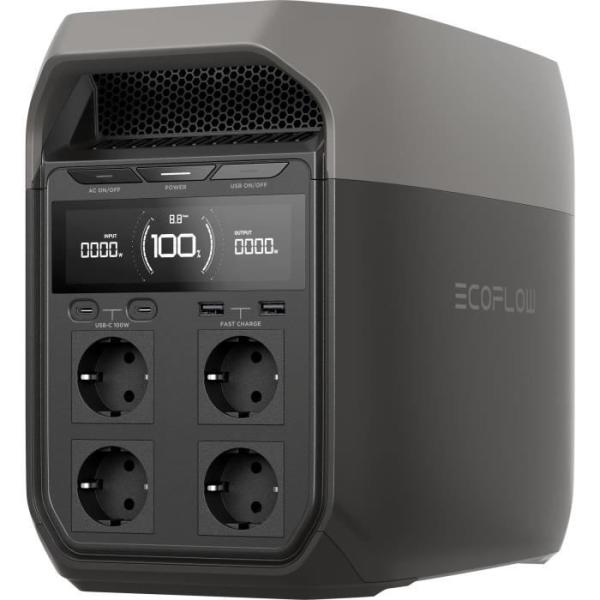 Station d'alimentation portable - EcoFlow - DELTA 3 - Batterie LiFePO4 1024Wh, sorties variées