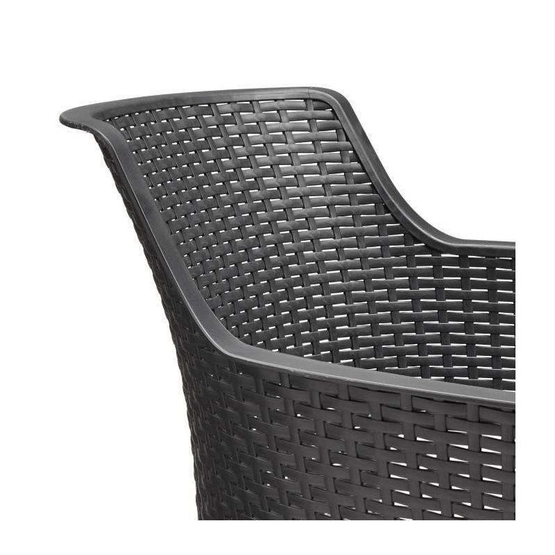 Lot de 6 Fauteuils monoblocs empilables en résine de synthèse - ALLIBERT BY KETER