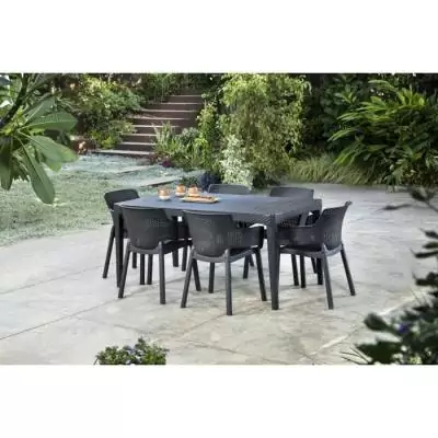 Lot de 6 Fauteuils monoblocs empilables en résine de synthèse - ALLIBERT BY KETER