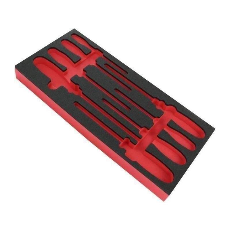Organisez vos outils avec style - FACOM - Plateau mousse + 8 tournevis protwist