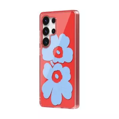 Coque pour Samsung Galaxy S25 Ultra Motif Floral Unikko Samsung Rouge Coque pour Samsung Galaxy S25 Ultra Motif Floral Unikko Samsung Rouge