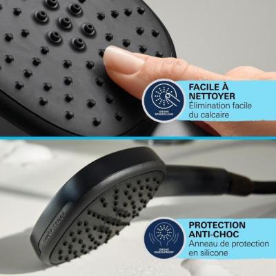 Colonne de douche GROHE Vitalio Comfort 250 - Economie d'eau - Noir Mat