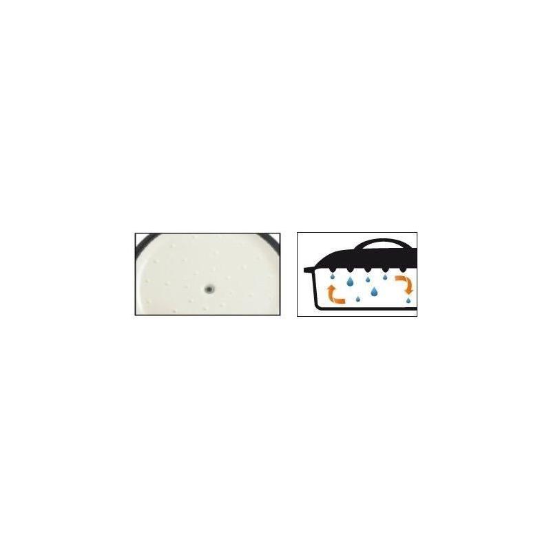 Cocotte fonte massive GSW Blue Magic 33x25 cm - Ovale - Induction - Bleu