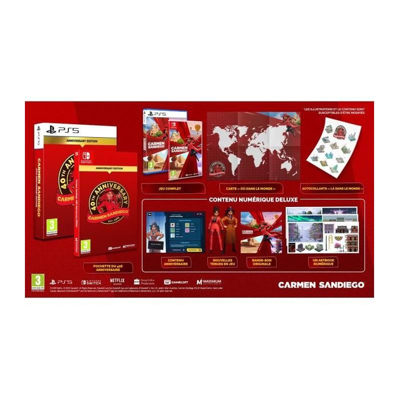 Édition 40e anniversaire de Carmen Sandiego sur Nintendo Switch