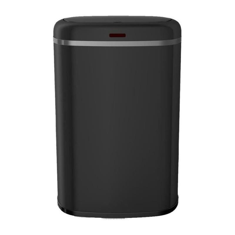 Poubelle automatique 58L LOGAN - Inox noir mat