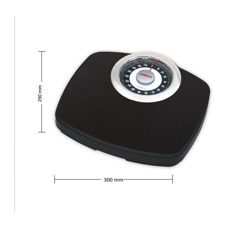 Balance Pese-personne mécanique LITTLE BALANCE 8400 Confort 180, Noir & Chrome