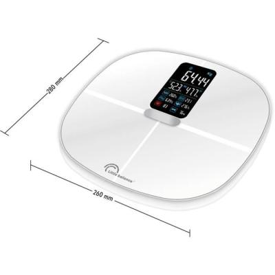 Balance Connectée Impédancemètre Blanc 180kg • Suivi de Poids et Mesures