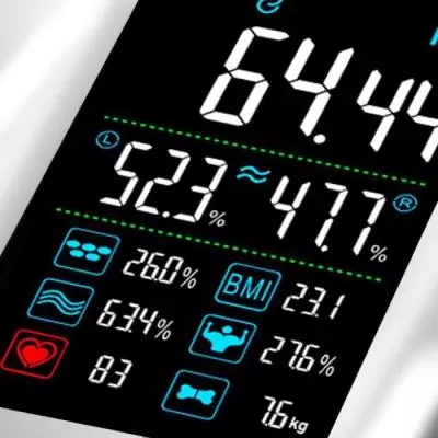 Balance Connectée Impédancemètre Blanc 180kg • Suivi de Poids et Mesures Balance Connectée Impédancemètre Blanc 180kg • Suivi de Poids et Mesures