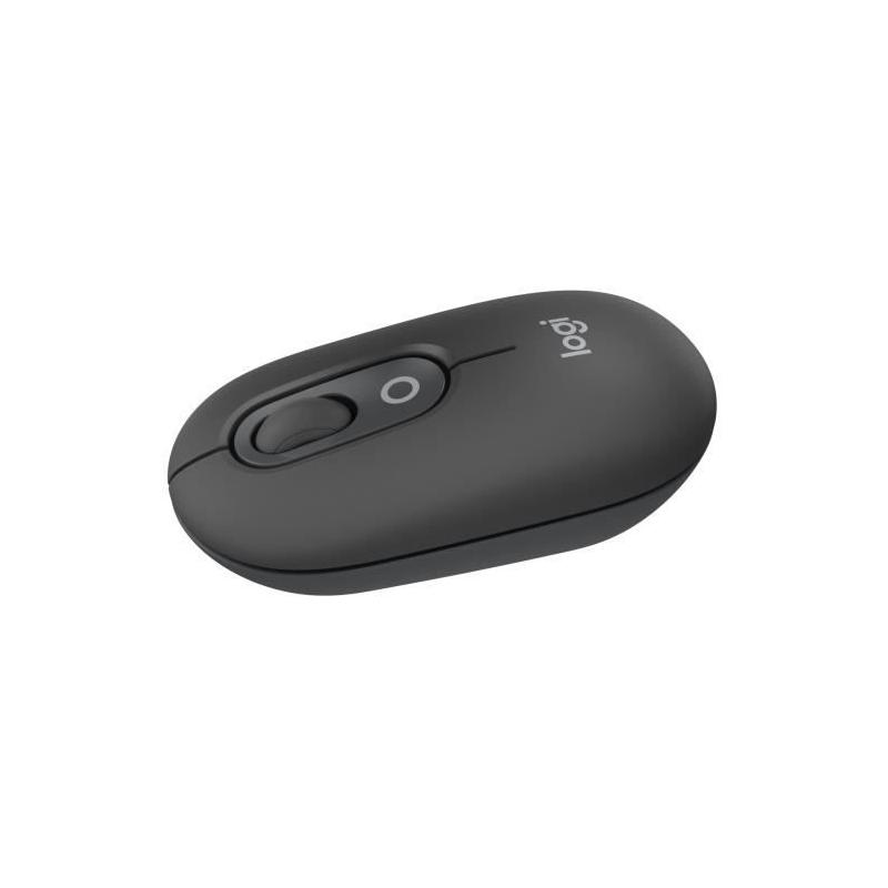 Souris sans fil Logitech Pop Mouse - Graphite, compacte et moderne