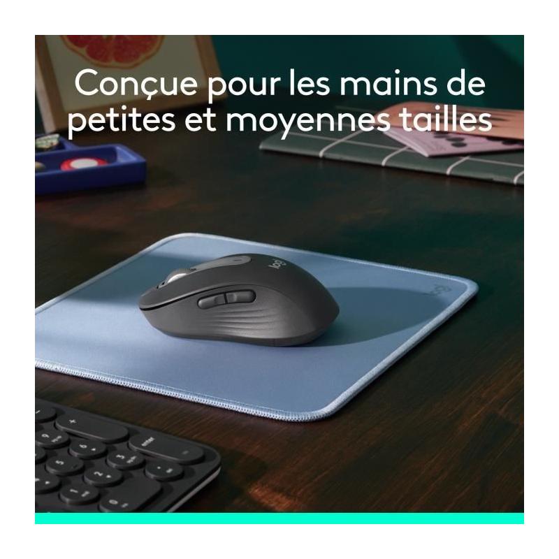 Souris Logitech M650 sans fil - Silencieuse et Graphite