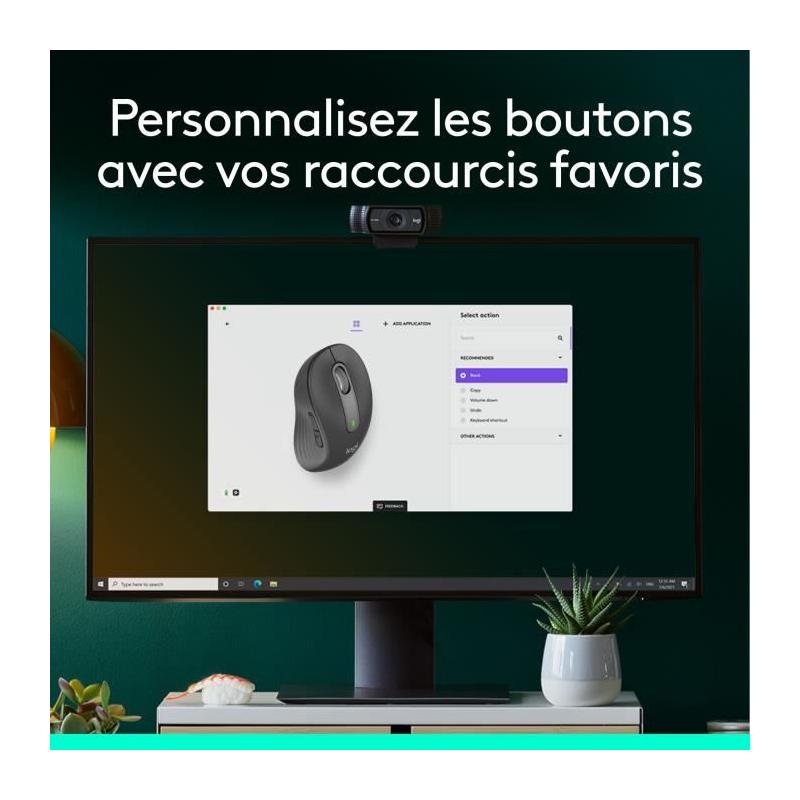 Souris Logitech M650 sans fil - Silencieuse et Graphite