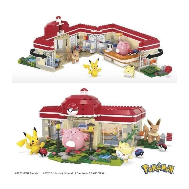 Construis ton propre univers Pokémon avec ce jeu de construction MEGA Pokémon-Centre - 648 pcs
