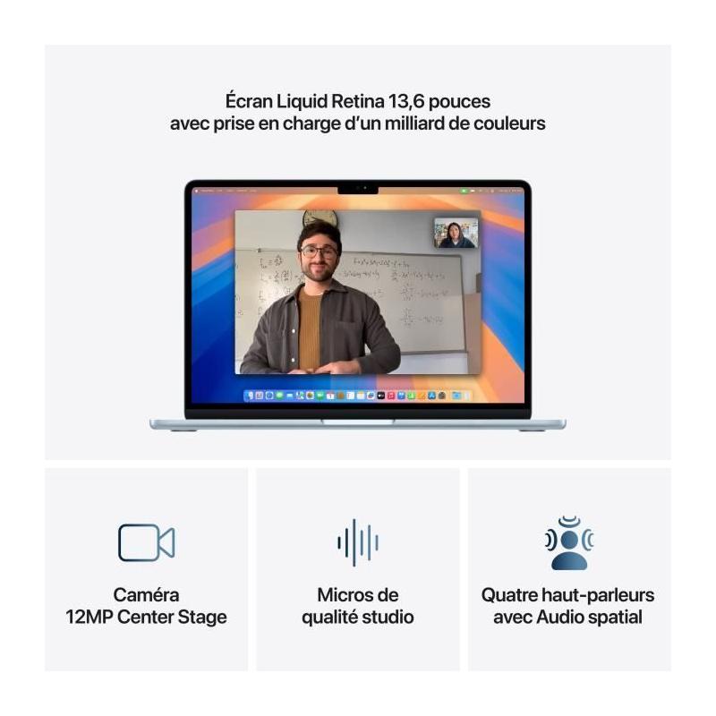 Nouveau MacBook Air M4 (2025) - Performances incroyables - Bleu ciel