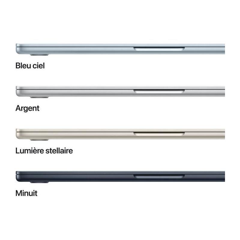 MacBook Air M4 13,6'' 2025 - RAM 16Go - Stockage 512Go - CPU/GPU 10 coeurs - Bleu ciel