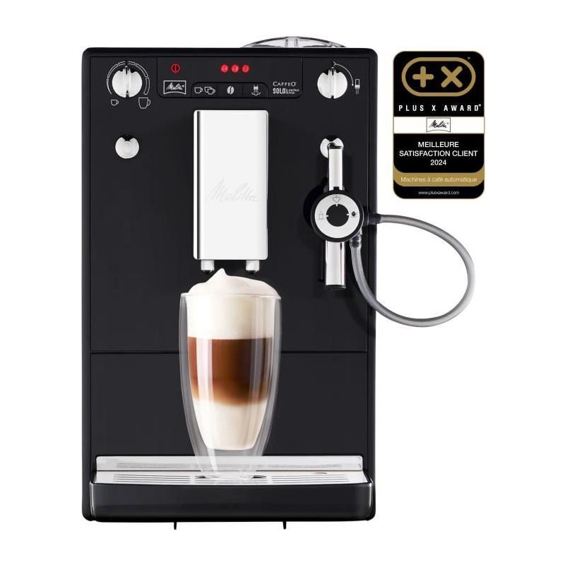 Machine à Café Melitta Solo & Perfect Milk - Noir - Espresso - Cappuccino Auto
