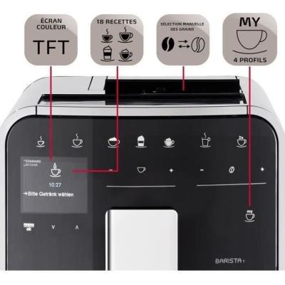 Machine à Café à Grain MELITTA Barista T Smart - Argent