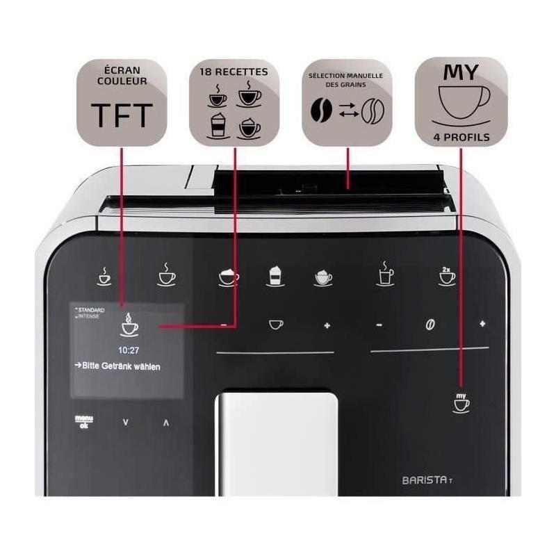 Machine à Café à Grain MELITTA Barista T Smart - Argent