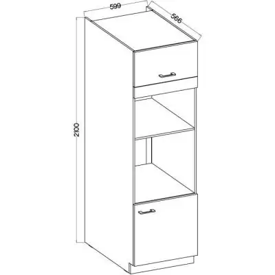 Colonne four micro-ondes MODENA - Design élégant Colonne four micro-ondes MODENA - Design élégant