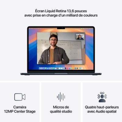 Apple MacBook Air M4 (2025) 13,6" - 16Go RAM - 256Go Stockage - CPU 10 coeurs - GPU 8 coeurs
