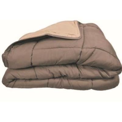 Couette chaude Microfibre 400g/m² Taupe & Lin 140x200cm - Confort et chaleur pour vos nuits