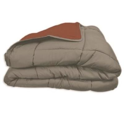 Couette chaude Microfibre 400g/m² Galet & Gingembre 200x200cm