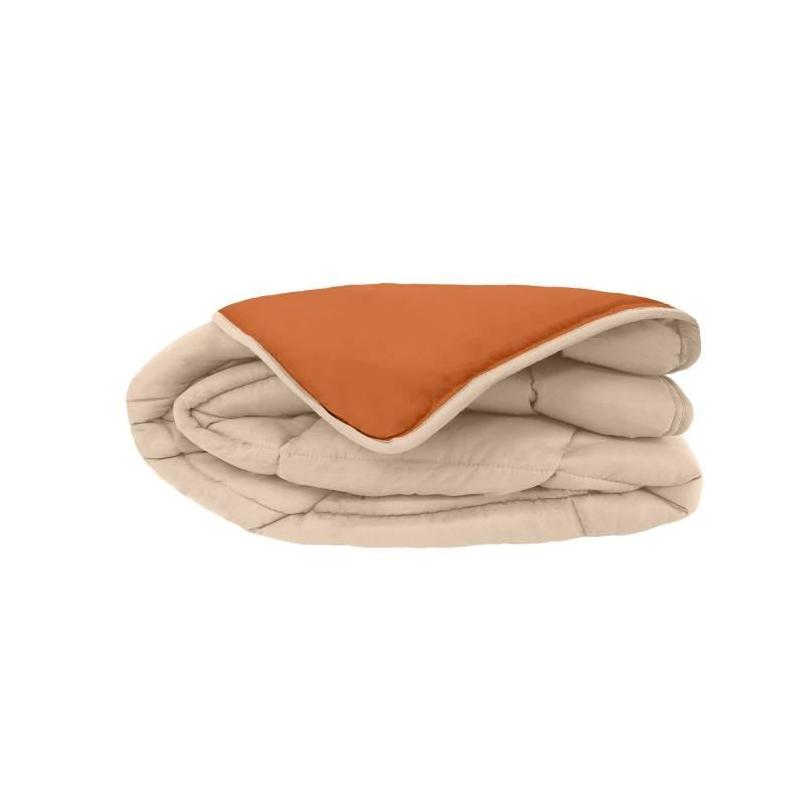 Couette chaude Microfibre 400g/m² Galet & Gingembre 200x200cm
