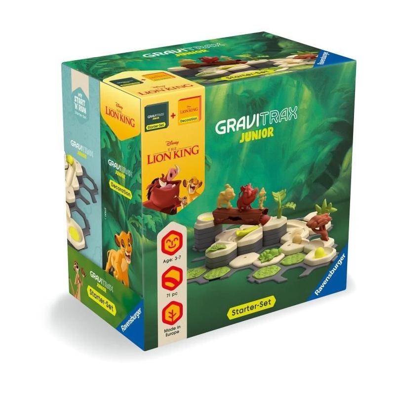 Gravitrax Junior Le Roi Lion: Circuit de billes, 71 pièces