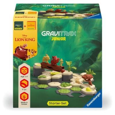 Gravitrax Junior Le Roi Lion: Circuit de billes, 71 pièces