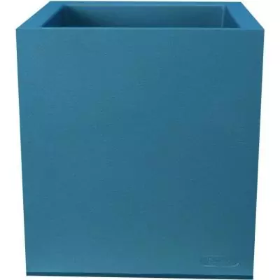 Jardinière carrée RIVIERA GRANIT - Plastique - 40x40 cm - Bleu Jardinière carrée RIVIERA GRANIT - Plastique - 40x40 cm - Bleu