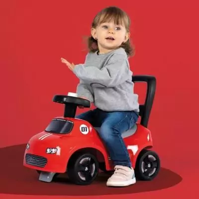 Porteur enfant 2 en 1 Smoby - Auto Rouge - Fabrication française Porteur enfant 2 en 1 Smoby - Auto Rouge - Fabrication française