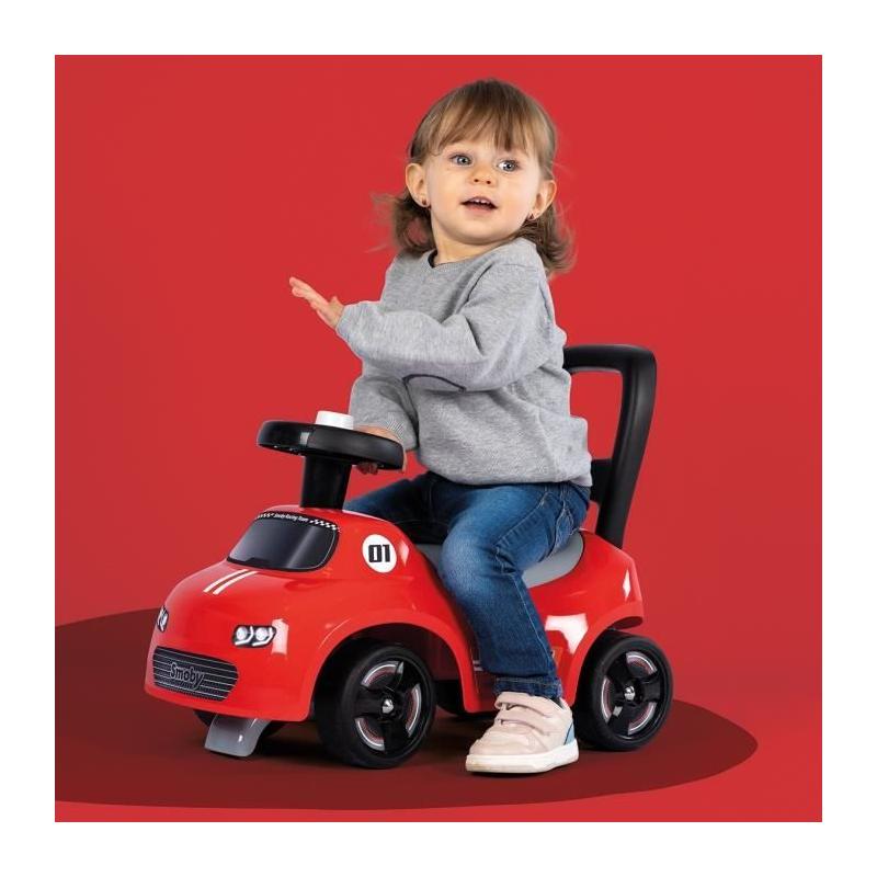 Porteur enfant 2 en 1 Smoby - Auto Rouge - Fabrication française