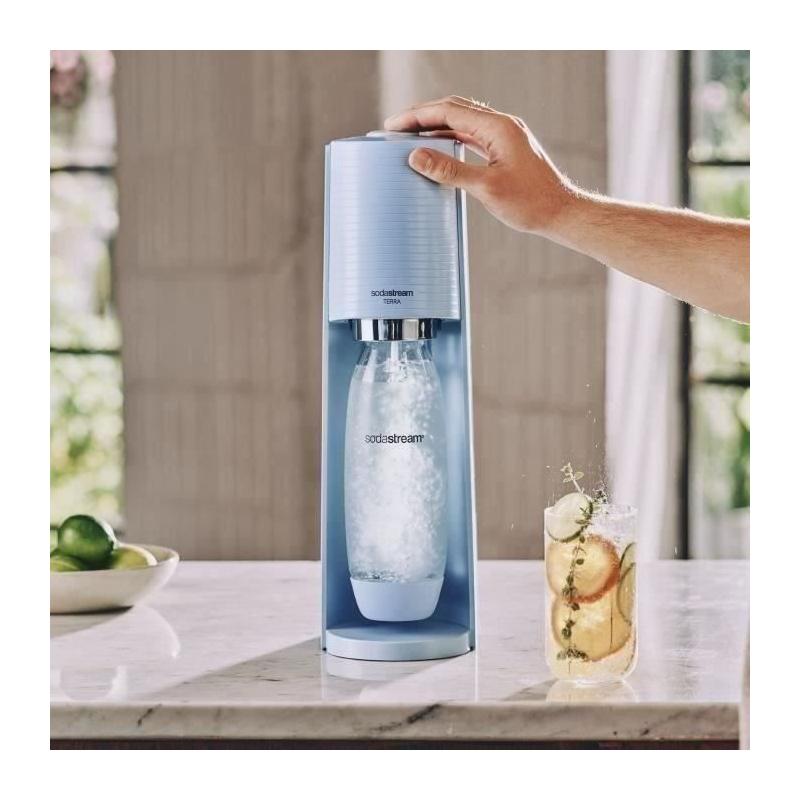 Machine à eau pétillante SODASTREAM - TERRA Bleu - Kit pratique