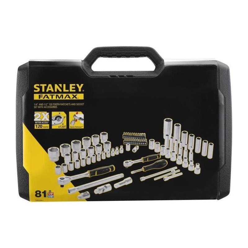 Ensemble de douilles Stanley FatMax - 81 pièces