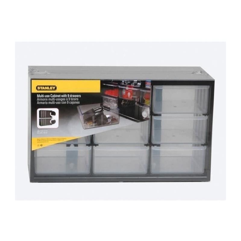 Casier de rangement STANLEY - 9 compartiements - Tout en ordre