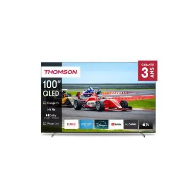TV QLED Thomson Pro 100QG7S14 253 cm 4K UHD 2024 - Haute qualité d'image et design élégant