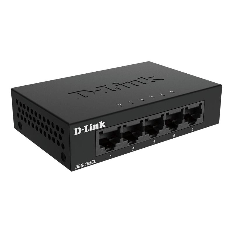 D-Link DGS-105GL E commutateur réseau Non-géré Gigabit Ethernet (10 100 1000) Noir