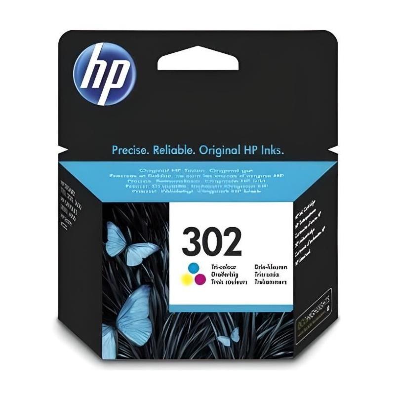 Cartouche d'encre HP 302 authentique (F6U65AE) - Couleurs vives