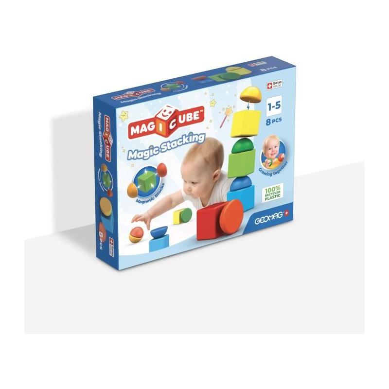 Bloc magnétique GEOMAG - Magicube 061 - 8 pièces - Plastique recyclé