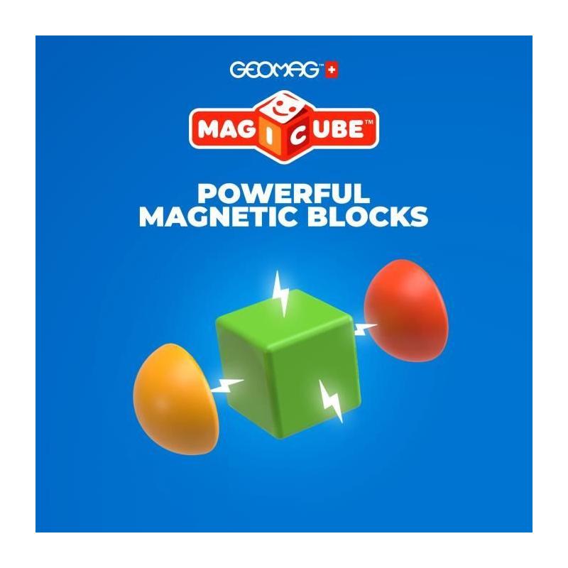 Bloc magnétique GEOMAG - Magicube 061 - 8 pièces - Plastique recyclé