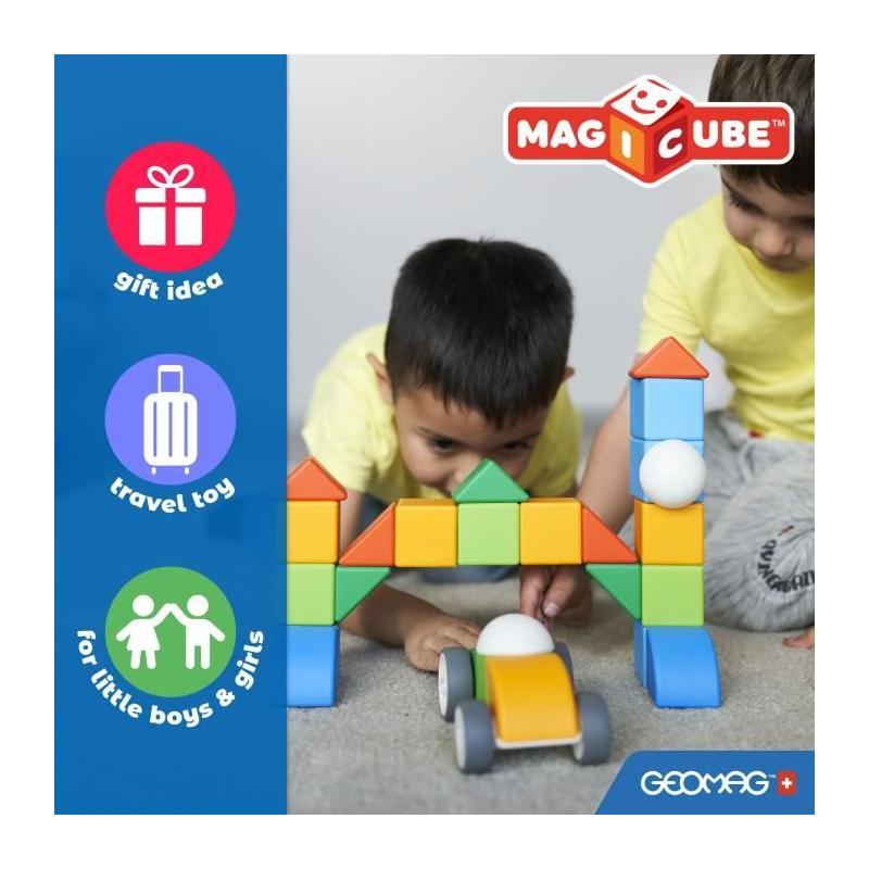 Bloc magnétique GEOMAG - Magicube 061 - 8 pièces - Plastique recyclé