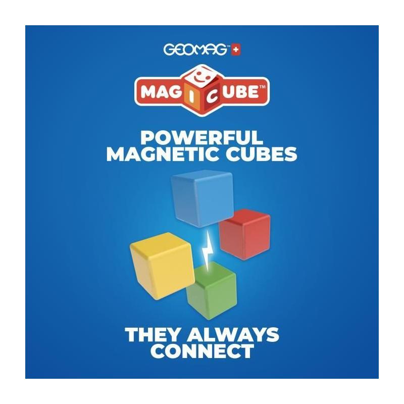 Jeu de construction magnétique recyclé - GEOMAG Magicube - 8 pièces