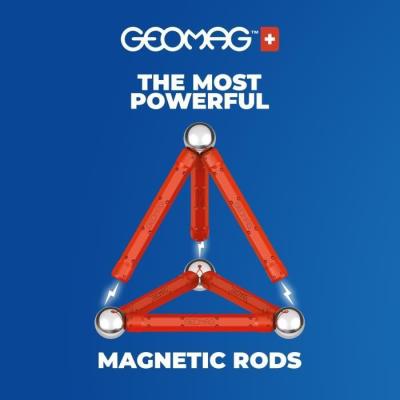 Jeu de Construction Magnétique GEOMAG Classic Recycled 24 pièces - Géométrie 3D