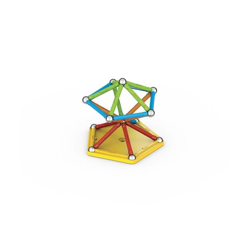 Assemble et crée avec Geomag Super Color Recycled 42 pièces!