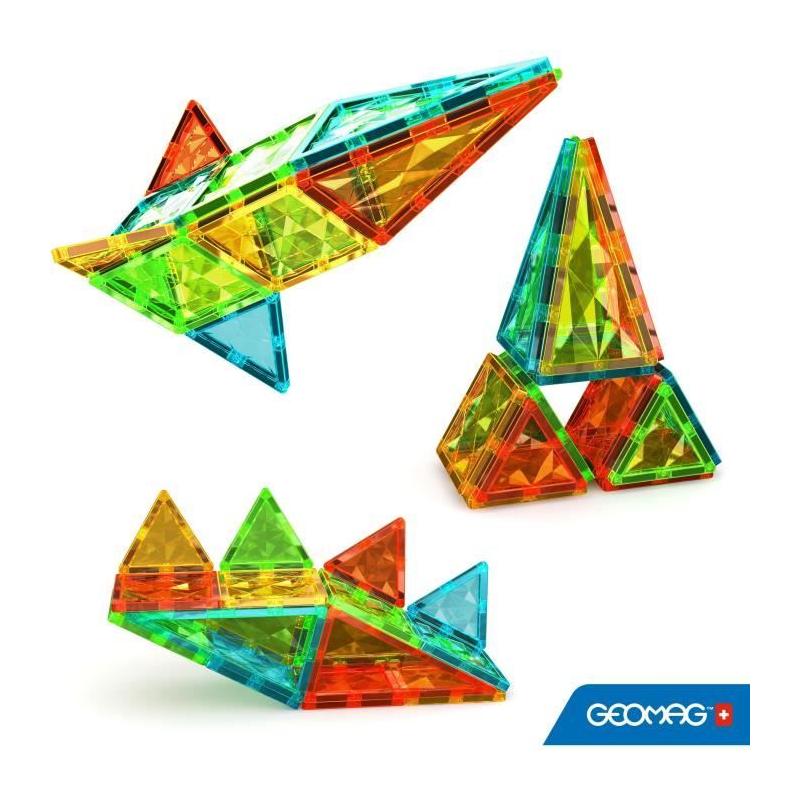 Tuiles magnétiques GEOMAG Tiles Gems 4100 - De formes géométriques cristallines