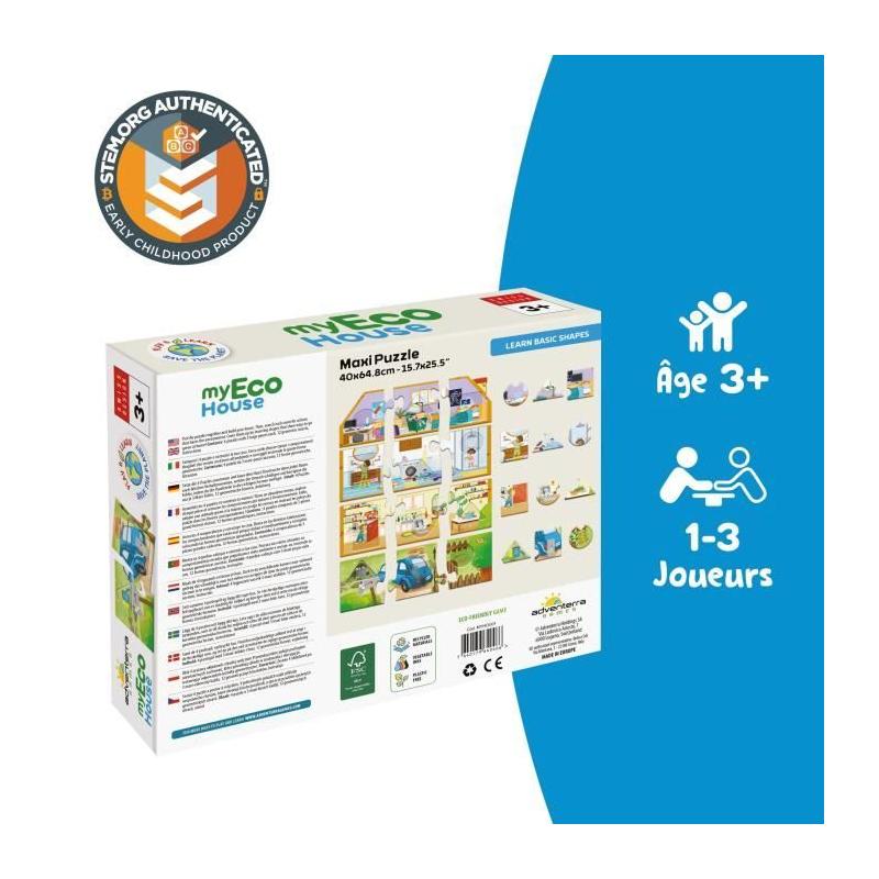Jeux éducatifs GEOMAG - My Eco House Montessori - Construction maison - PUZZLE
